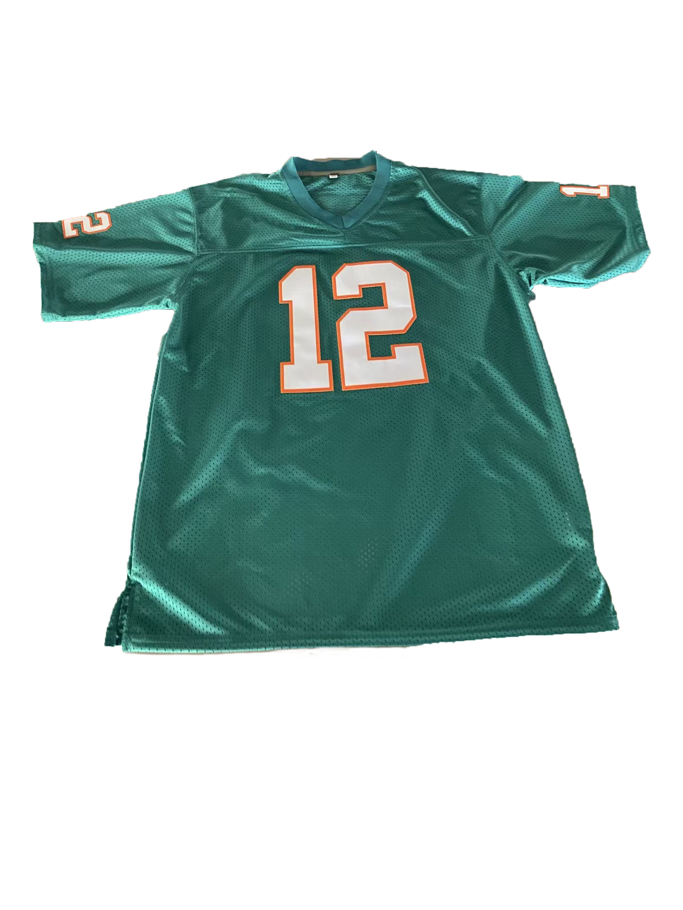 # 12 Bob Griese Embroidered Polyester Sports Jersey Slight Stretch, Alphabetic Pattern, Four Seasons Wear, Casual & Training Loose