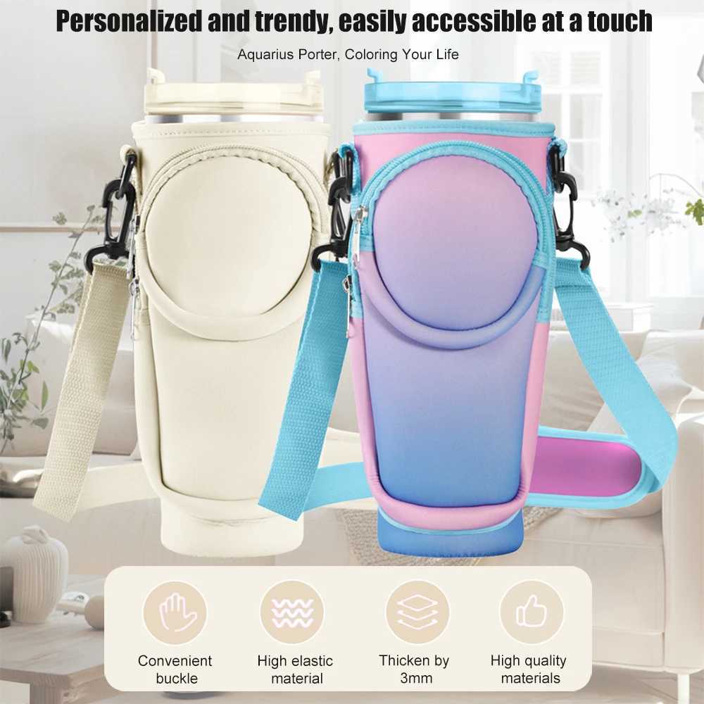 40 ounce water bottle bag with adjustable shoelaces used for water bottle bags in Insulated Sle boxes Y241114