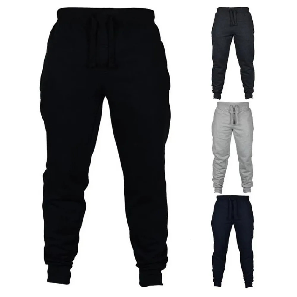 2024 Mens Joggers Casual Pants Fitness Men Sportswear Tracksuit Bottoms Skinny Sweatpants Trousers Black Gyms Jogger Track 241114