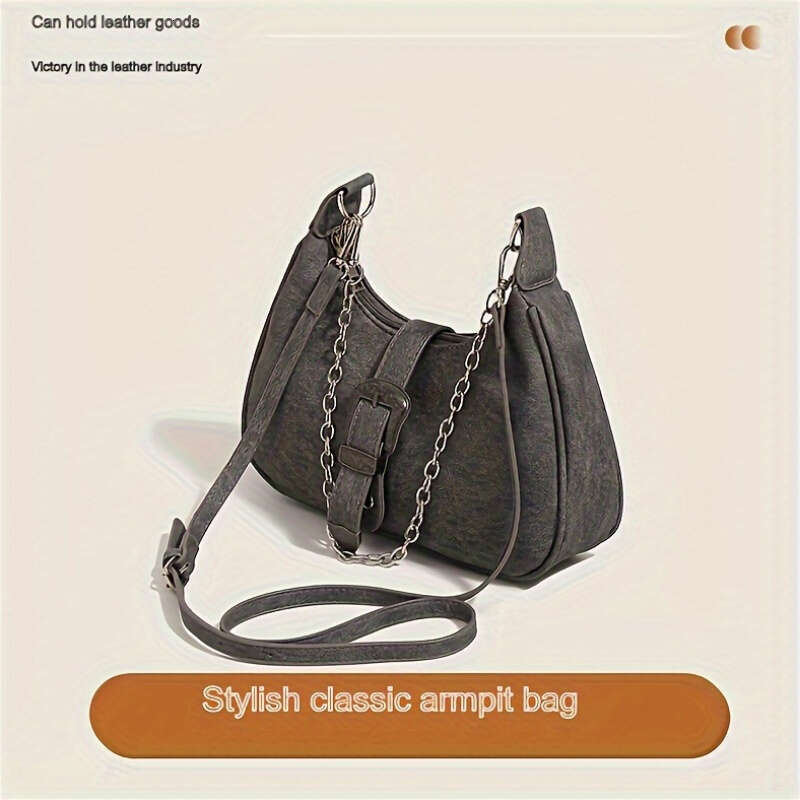 2025S Designer s New Handbag Style Imitation Leather Pure Ribbon Button Detail Waterproof Crossbody Bag Hand Washed Black Outdoor Leisure Storage Bag