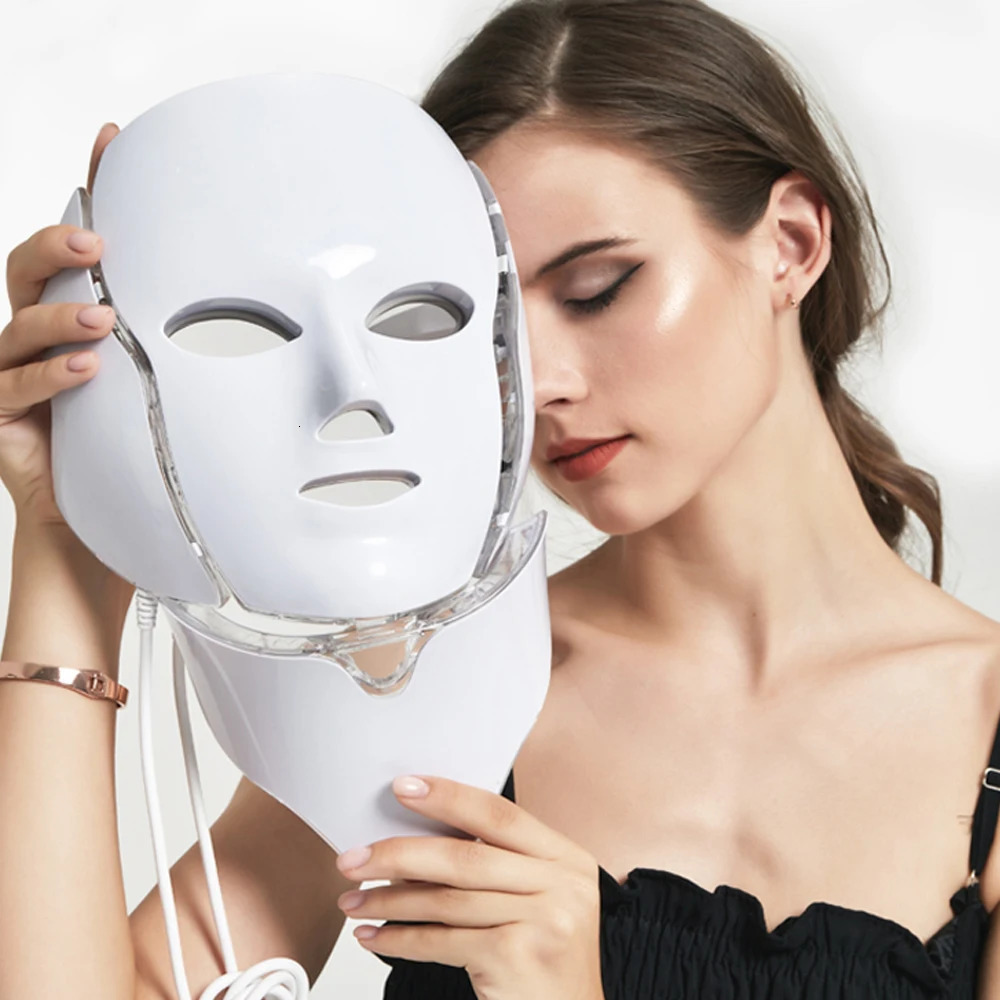 Light Therapy Face Beauty 7 Color LED Beauty Care Equipment Red Light Treatment Skin Care LED mask Home Beauty 241113