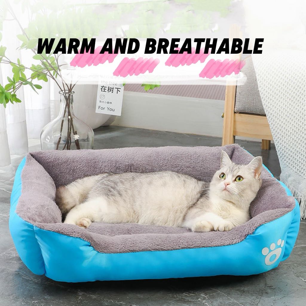 Warm Bone Pet Dogs Bed Washable House Cat Puppy Cotton Kennel Mat Soft Nest Dog Baskets Pet Products For Small Medium Large Dog