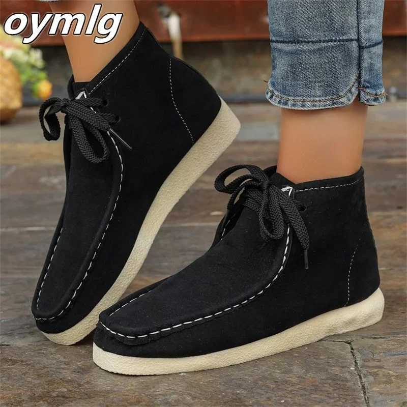 New casual and sturdy single shoes for with thick round toes increased sole and upper M241113
