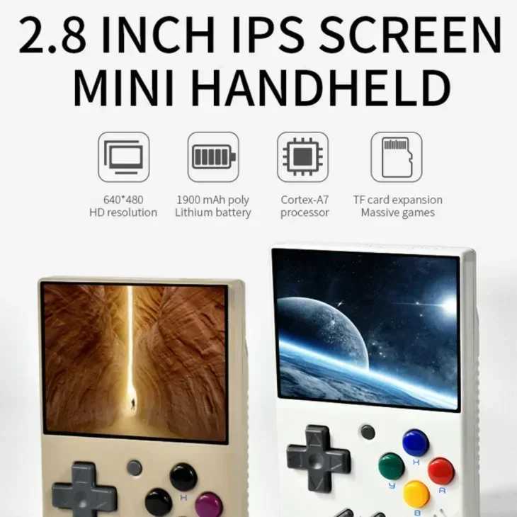 MIYOO MINI V4 Console Handheld Game Player 2.8-inch IPS OCA Portable Video Game Linux System Retro Game Console Spelcputer Met Y241109