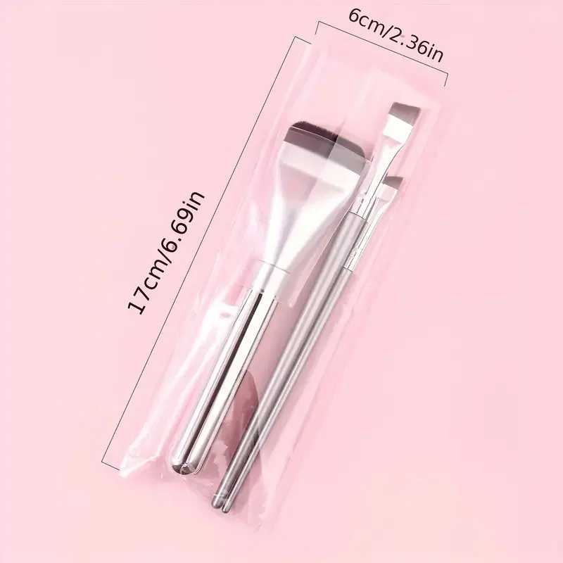 3pcs Flat Top Foundation Brush Angled Eyeliner Brush Set Ultra Makeup Brushes Set Ultra-thin Traceless Concealer Eyeliner BrushXJ241113