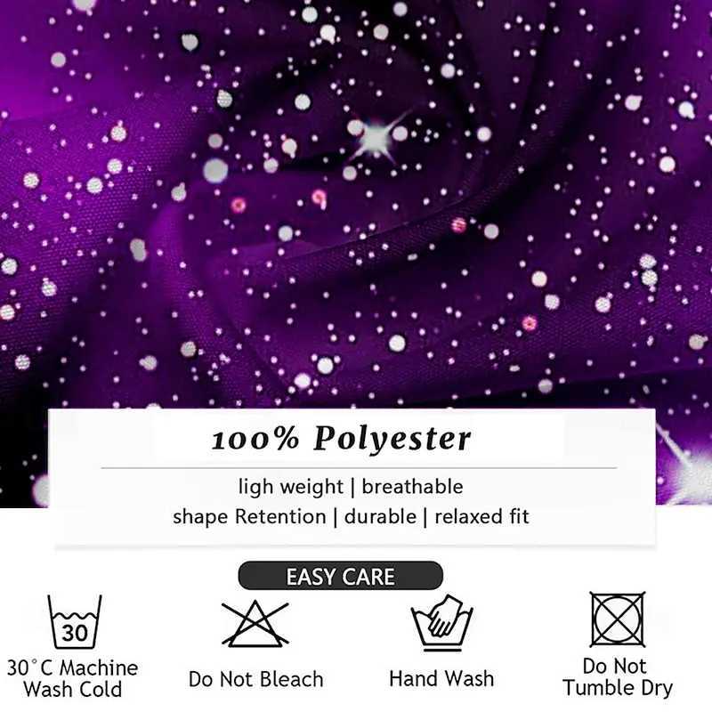 2024 Hot Selling Christmas Mens Shirt Star/Galaxy Long Sleeve Shirt Art Casual Party Evening Dress Autumn/Winter High CollarXJ24113