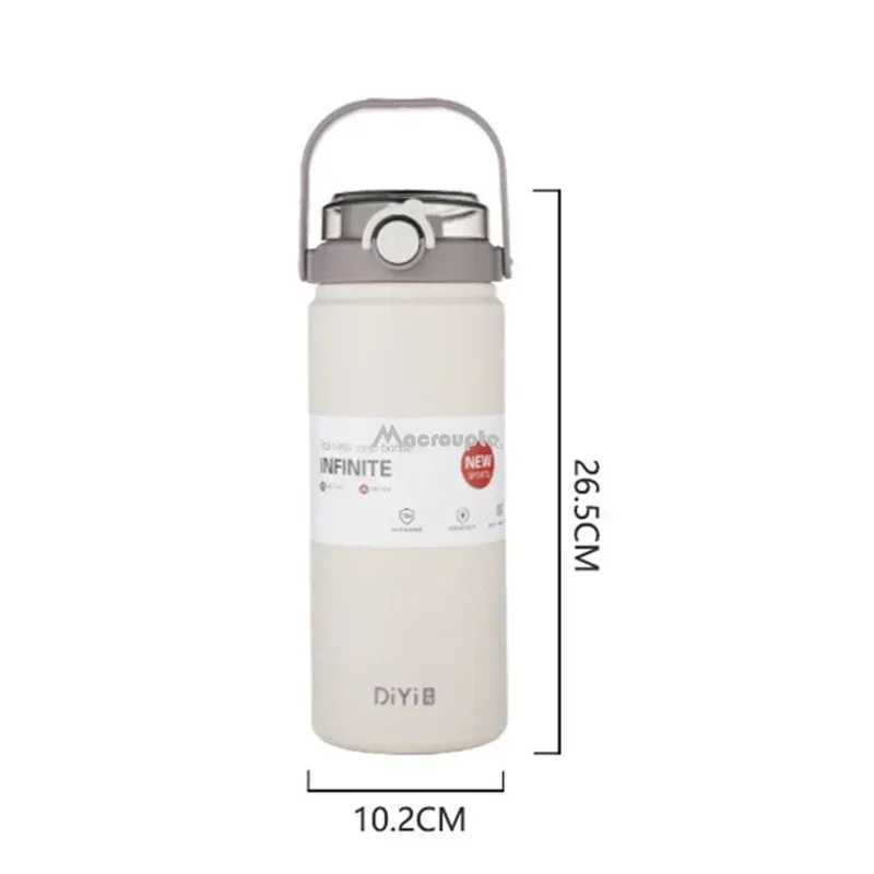 1.2L large capacity hot water bottle with stainless steel hot water bottle maintaining hot and cold cup vacuum valve 304 Y241114