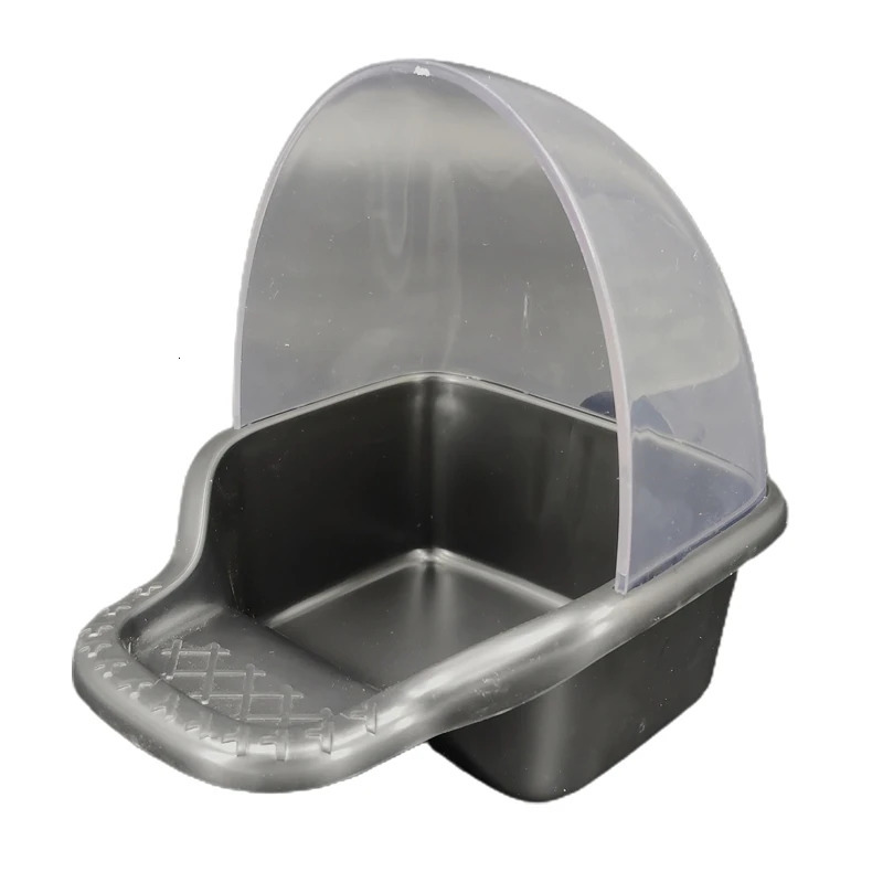 Cage feeder suspended parachute container non spiral chicken coop plastic feeder large capacity splash proof 241113