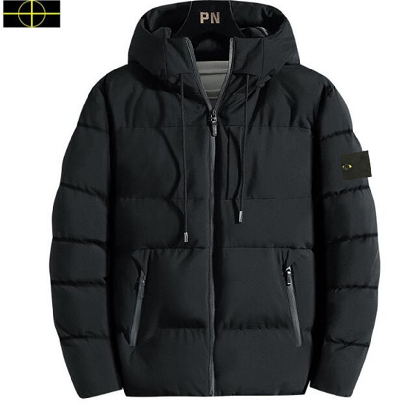 25ss Mens Designer stone jacket islandas cargo jumper Padded Jacket Warm Thickened Women Jacket Winter Coat Zipper Windproof Solid Color Hooded islandness Coat 8e9