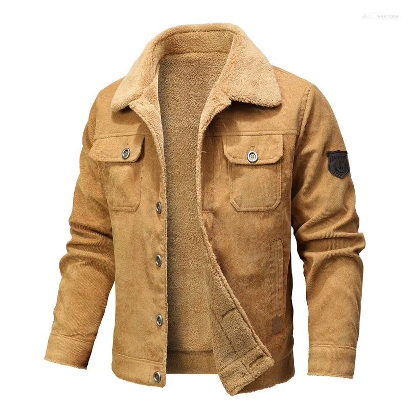 Men's Jackets Selling Winter Collar And Plush Thick Denim Jacket Clothing Casual Rocking Fleece Warm Windbreaker