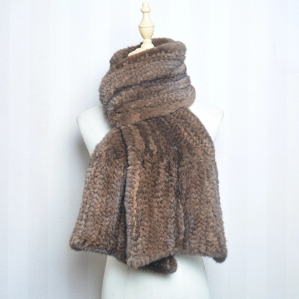 2024 Lady Mink Fur Shawl Scarf Winter 100Natural Real Fashion Genuine Ponchos 241113