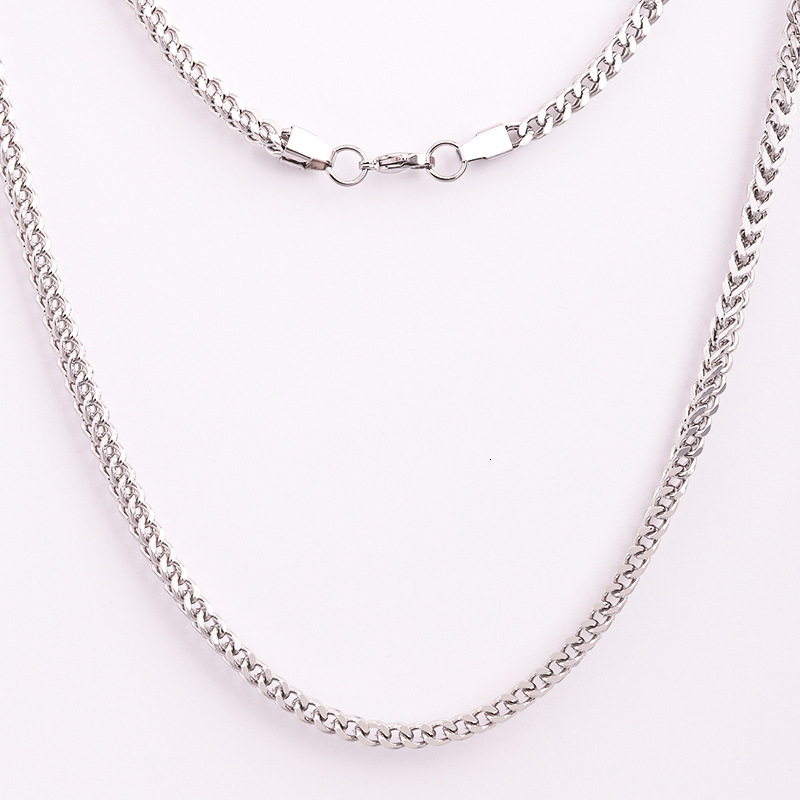 Chunky Twisted Cuban Gold Plated Snake Rope Chain Hip Hop Stainless Steel Necklace for Men Women Free shipping Free shipping
