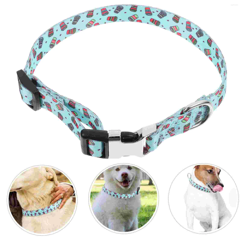 Dog Collars Pet Collar Supple For Dogs Soft Cat Puppy Printed Decorative Large Portable