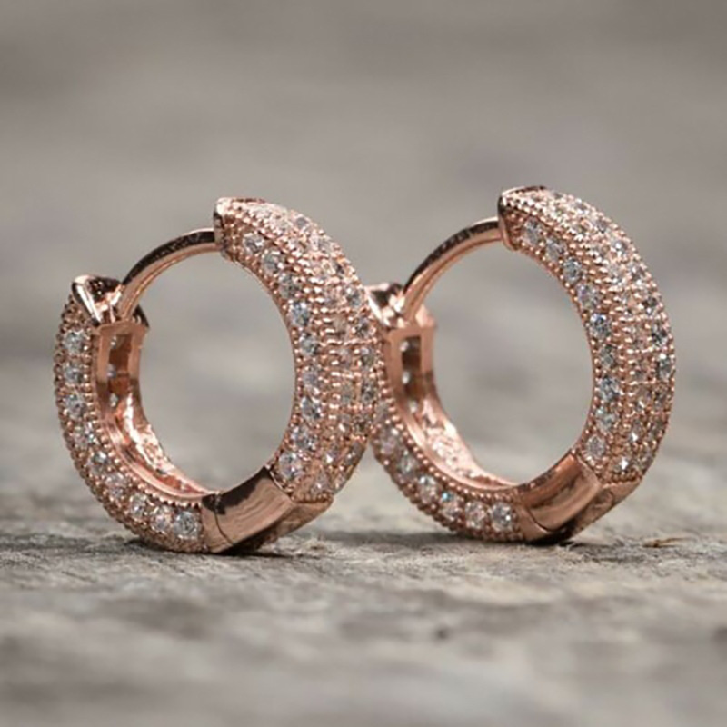 Designer Earrings Luxury Iced Out CZ Zircon Stud Earring Bling Men Women Diamond Studs Earings Hip Hop Jewelry Rapper Hiphop Mother Gifts brincos
