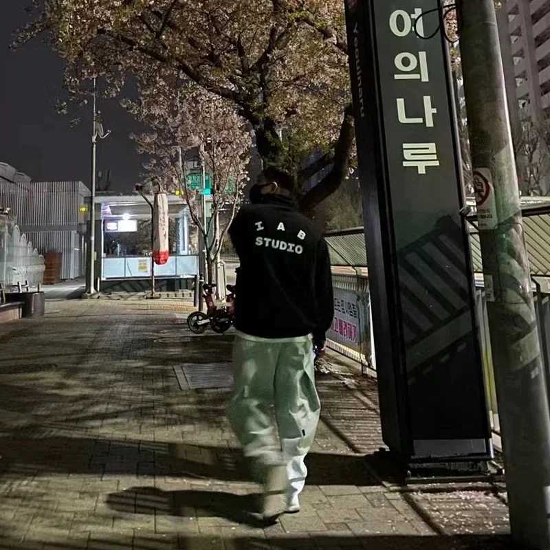 Autumn and Winter Mens and Womens Long sleeved Wool Stand up Hoodie Zipper Sweatshirt W241114