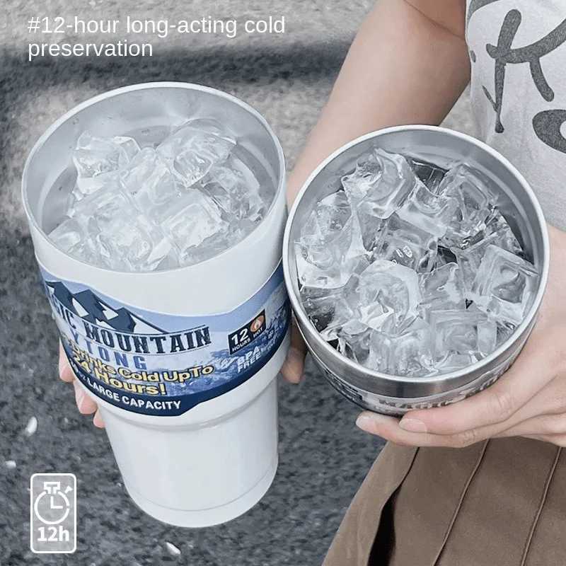 Stainless steel wall mounted vacuum glass travel Yetys coffee bottle double hot water bottle Y241114