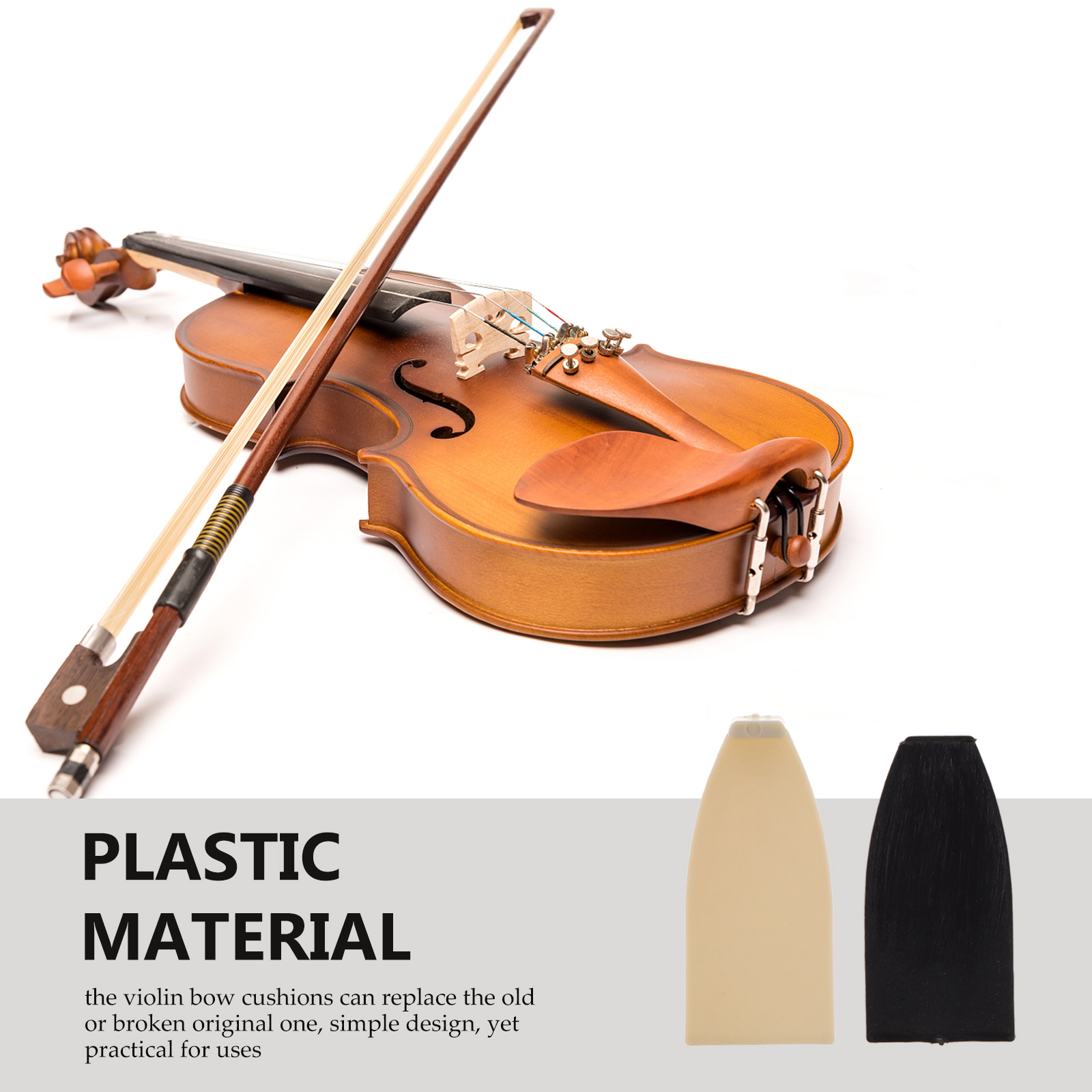 10pcs/6pcs Violin Bow Tips Plastic Cello Bow Tips Violin Cello Viola Accessories Cello Bow Parts Case