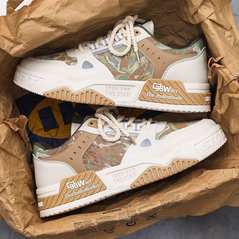 Trendy Low Top Skate Shoes Men's Street - All Seasons Outdoor Workout Walking Traveg | Comfy Sneakers For Men