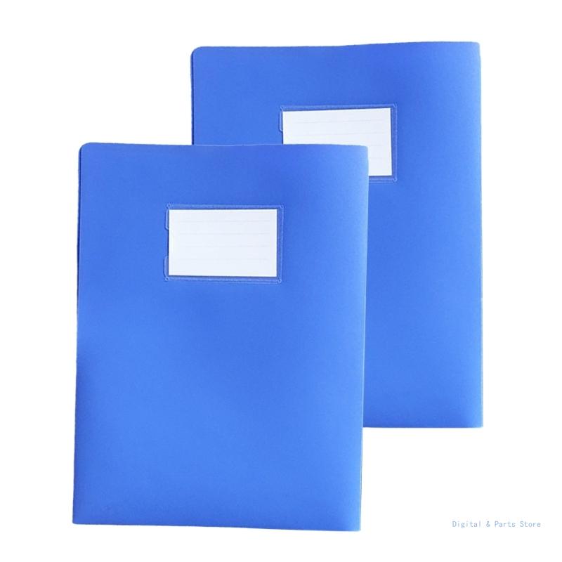 M17F 2Pcs File Folder Two Pocket Folder with Clear Label Window, Letter Size Paper Folders Document Folder for Office School