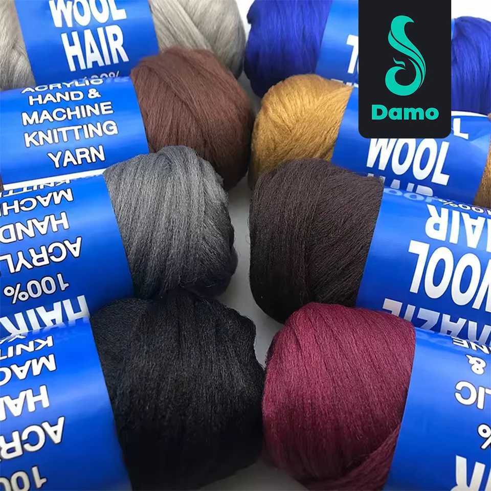 Synthetic yarn hair aramid yarn crocheting and twisting for hair wool yarn for giant hair weaving and Senegales twisting W241114