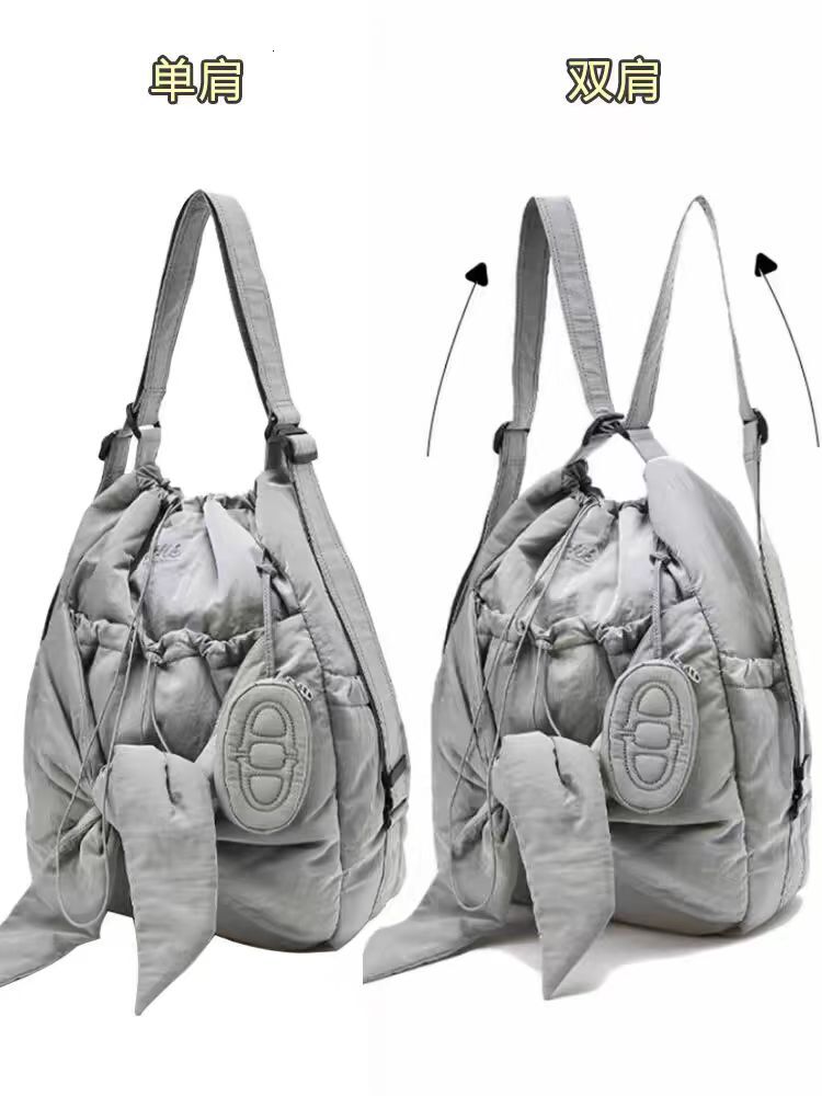 Fashion Designer ~ Bow Can Be One Shoulder And Two Shoulders Casual Dual-Use Bag Nylon Candy BagVoyage
