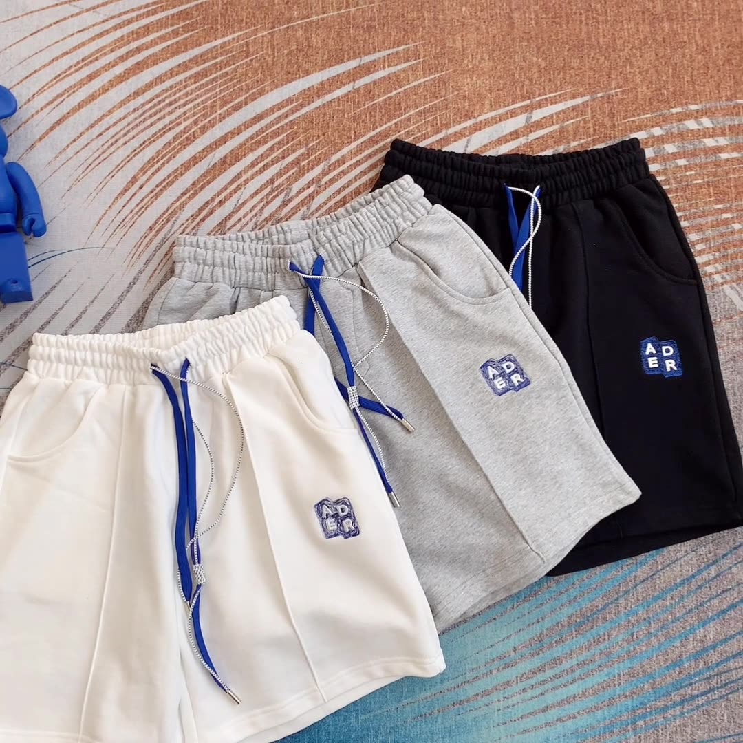 Men's Shorts Summer Oversized Ader Error Embroidered Letter Drawstring Sweatpants Men Women 1:1 Quality