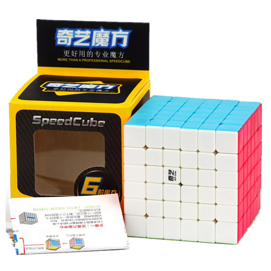 Qiyi Professional 4x4 5x5 Speed cube Black and Stickerle QiYi 7x7x7 6x6x6 Magic Cube MofangJiaoshi Speed Puzzle Toy