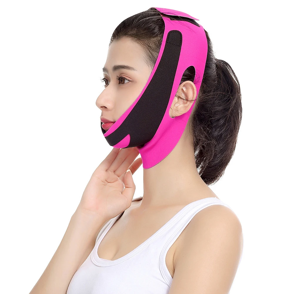 c Line Reusable Lifting Mask V Facial Slimming Strap Double Chin Reducer Bandage Face Lift Up Belt Shaped Massager Anti Wrinkle