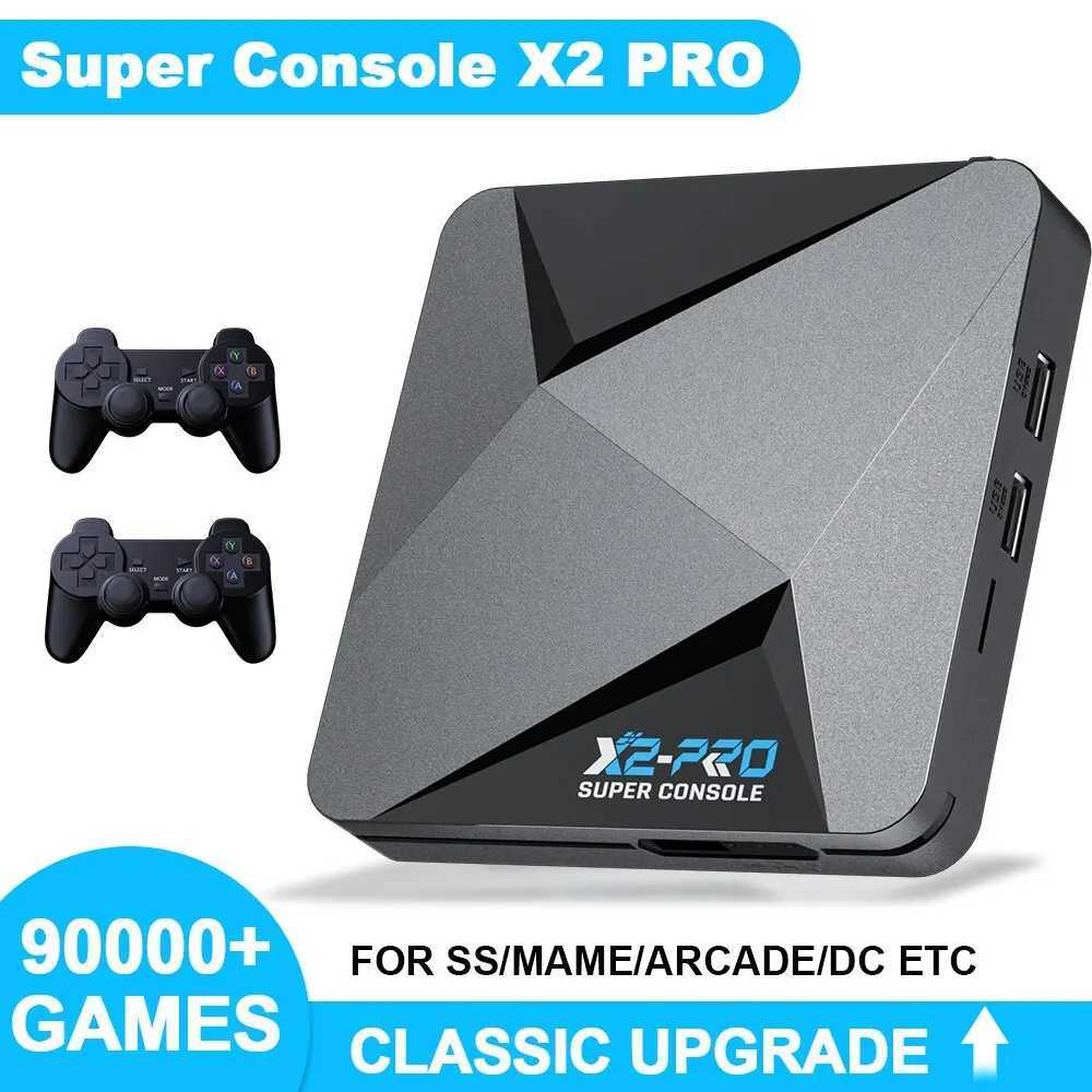 KINHANK Retro Video Game Console er X2 Pro with 90000 Video Games for PS1/DC/MAME/SS with Gamepad Kid Gift Game Box Y241109
