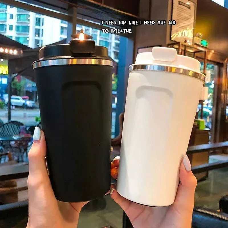 380/510ML travel stainless steel coffee cup hot-dip galvanized hot coffee cup Y241114