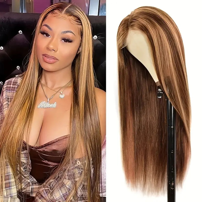 180Density 613 Hd Lace Frontal Wig front Straight Lace Front Simualtion human hair Wigs For Black Women Synthetic Wig Long Cosplay Preplucked