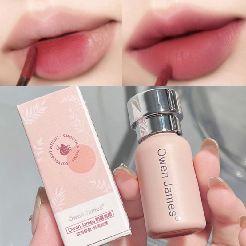 Velvet Matte Lip Gloss Sexy Nude Smooth Lip Mud Waterproof Long Lasting Liquid Lipstick Cosmetics Moisturizing Lip Korean Makeup