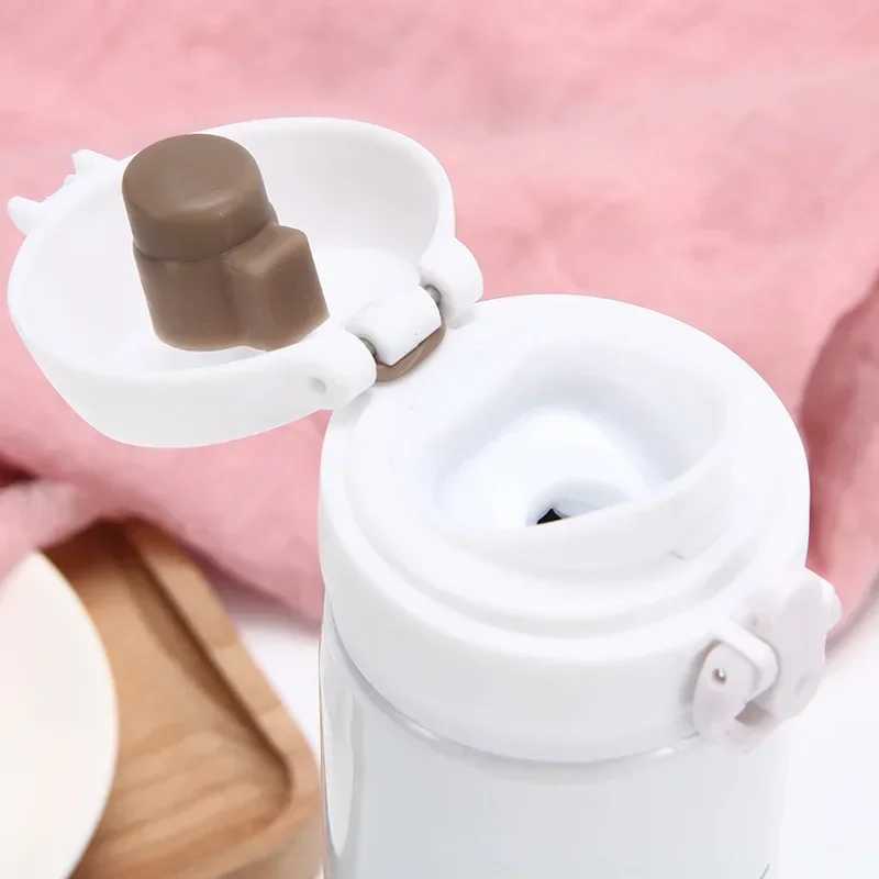 Insulated Water Bottle 304 stainless steel fashionable vacuum hot cup bouncing cup student holiday gift cute cartoon Y241114