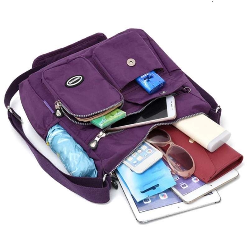 y Handbags Women Bags ner Waterproof Nylon Cloth Crossbody For Large Capacity Lady Shoulder Bag Tote 241111