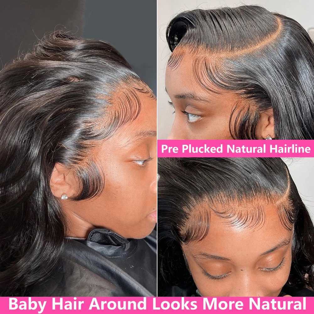 HD Transparent 13x4 13x6 Body Wave Lace Front Wig Pre Plucked 360 Lace Frontal Wig Human Hair Wigs For Women 5x5 Wig 200 DensityXJ241113
