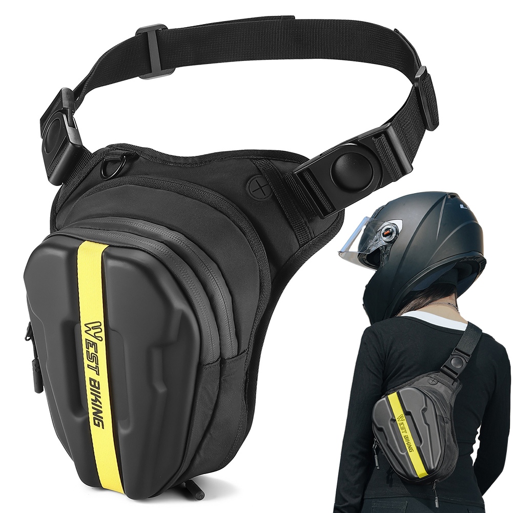 Drop Leg Bag Crossbody Shoulder Purse Expandable Motorcycle Leg Bag Waterproof Motorcycle Waist Pack for Cycling Hiking Climbing