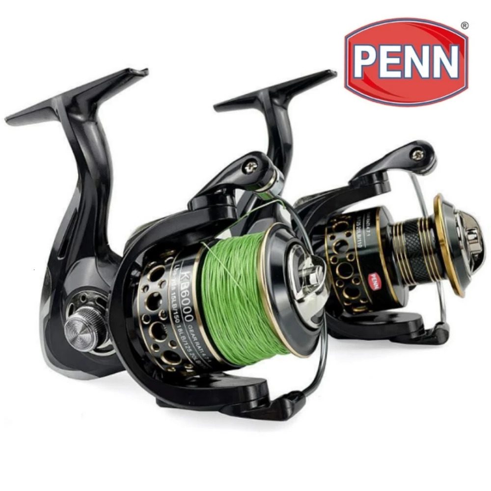 PENN Fishing Reel with 131 Bearings Max Drag 18KG Gear Ratio 47 152 1 Comes PE Line as Gift 240408