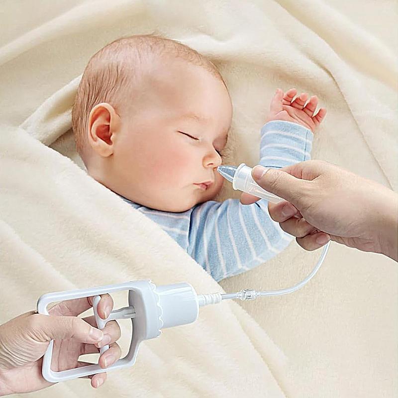 Nasal Aspirator For Baby Nose Sucker With Powerful Hand Pump Soft Silicone Nose Cleaner For Fast And Effective Relief Of Nasal