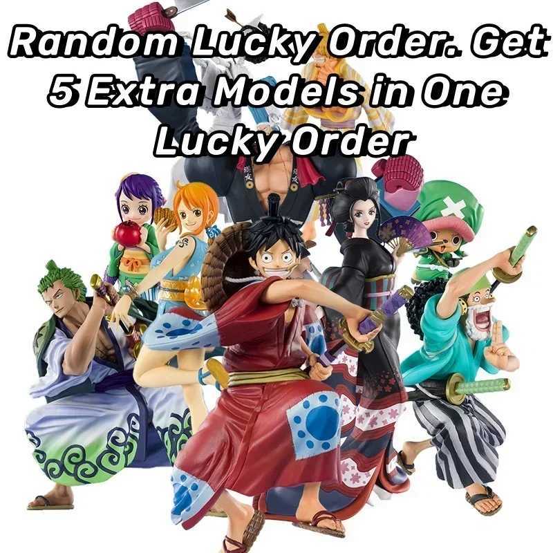 One Piece Anime Character Chart Mystery Box Surprise Luffy Gear 5 Emperor Lucky Box Blind Box 4 10-30cm W241114