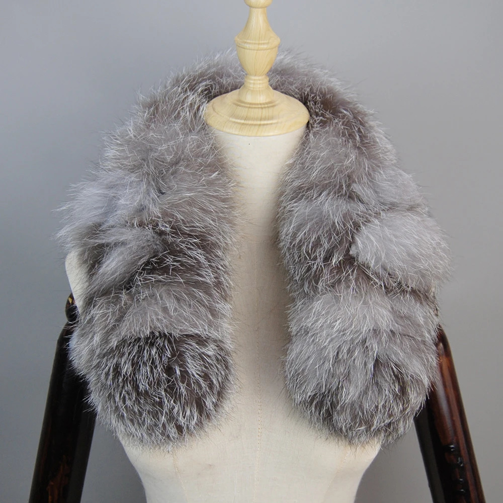 Style Fashion 100 High End Real fur collar Woman comfortable real scarf Lady Elegant 241113