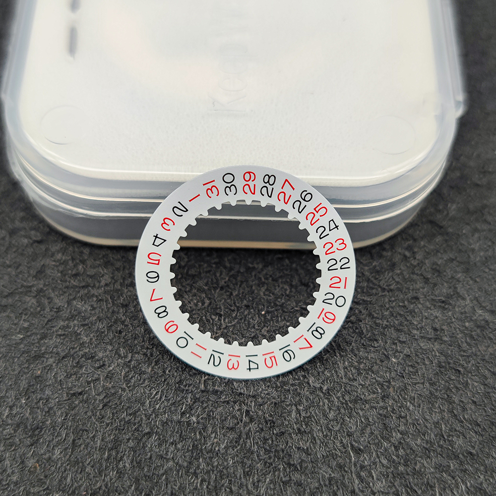 For Shanghai 3135 movement New Date at 3H calendar Mod Datewheel Disc Parts Black Red Yellow Disc 3135 Watch Movement Parts