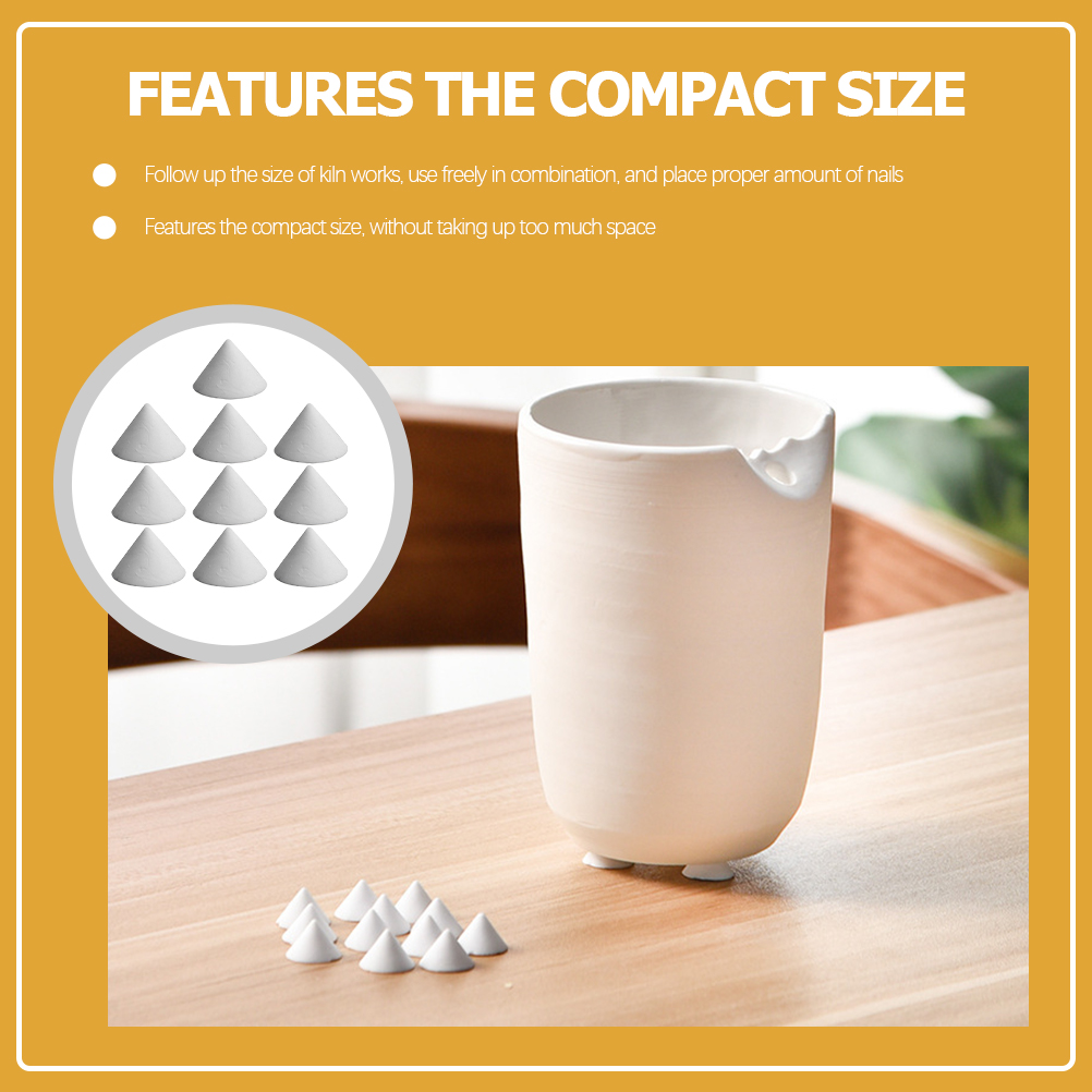 Pottery Support Kiln Nails Ceramic Nail Firing Moveable Clay Tool Refractory Tools Cone Stilt Supporting Hobbyists Rack Reusable