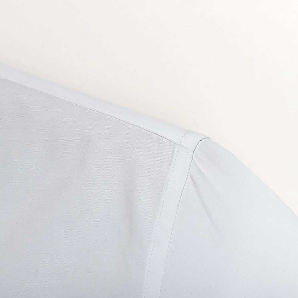 Mens Long Sleeve Mao-collar (Mandarin Collar) Shirt Single Patch Pocket Smart Casual Regular-fit Business Office Dress ShirtsXJ24113