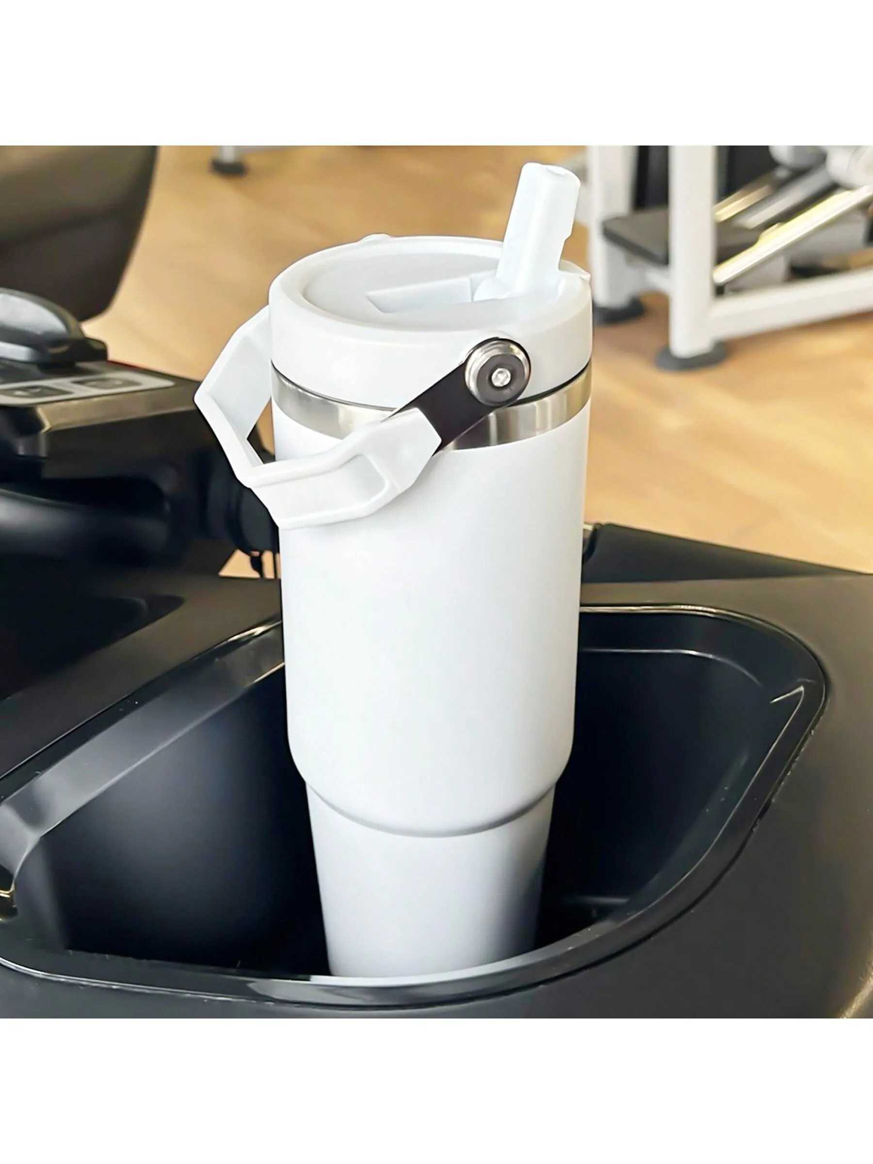 1 piece with handle and straw vacuum cleaner with flip straw and top handle reusable Y241114