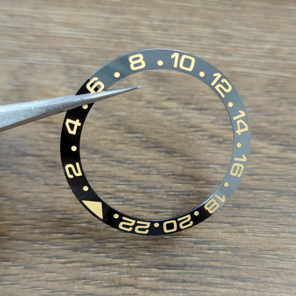 original ceramic blue red bezel insert ring 24 hours gmt 38mm30.5mm for rlx sub watch replace accessories parts