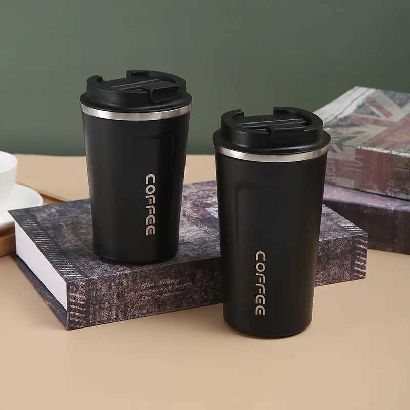 350ml/500ml stainless steel coffee cup travel heat g leakage heat g bottle tea g vacuum sheet filling cup Y241114
