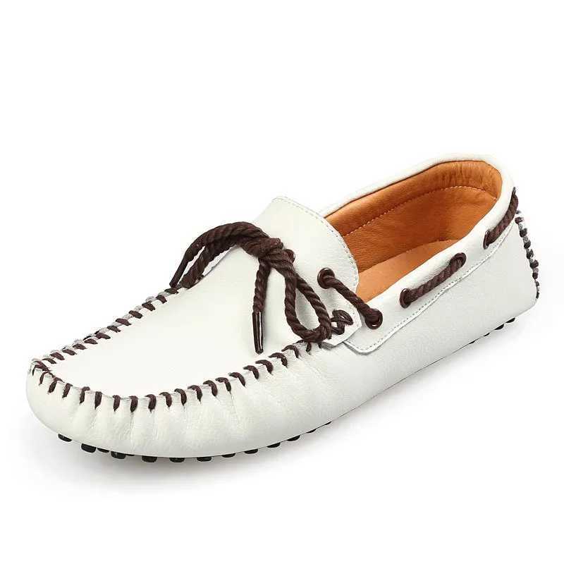 Autumn British Style Loafers Shoes Men Low Cut Lacing Casual Shoes Genuine Leather Fi Men Shoes Drive WholesaleXJ250118