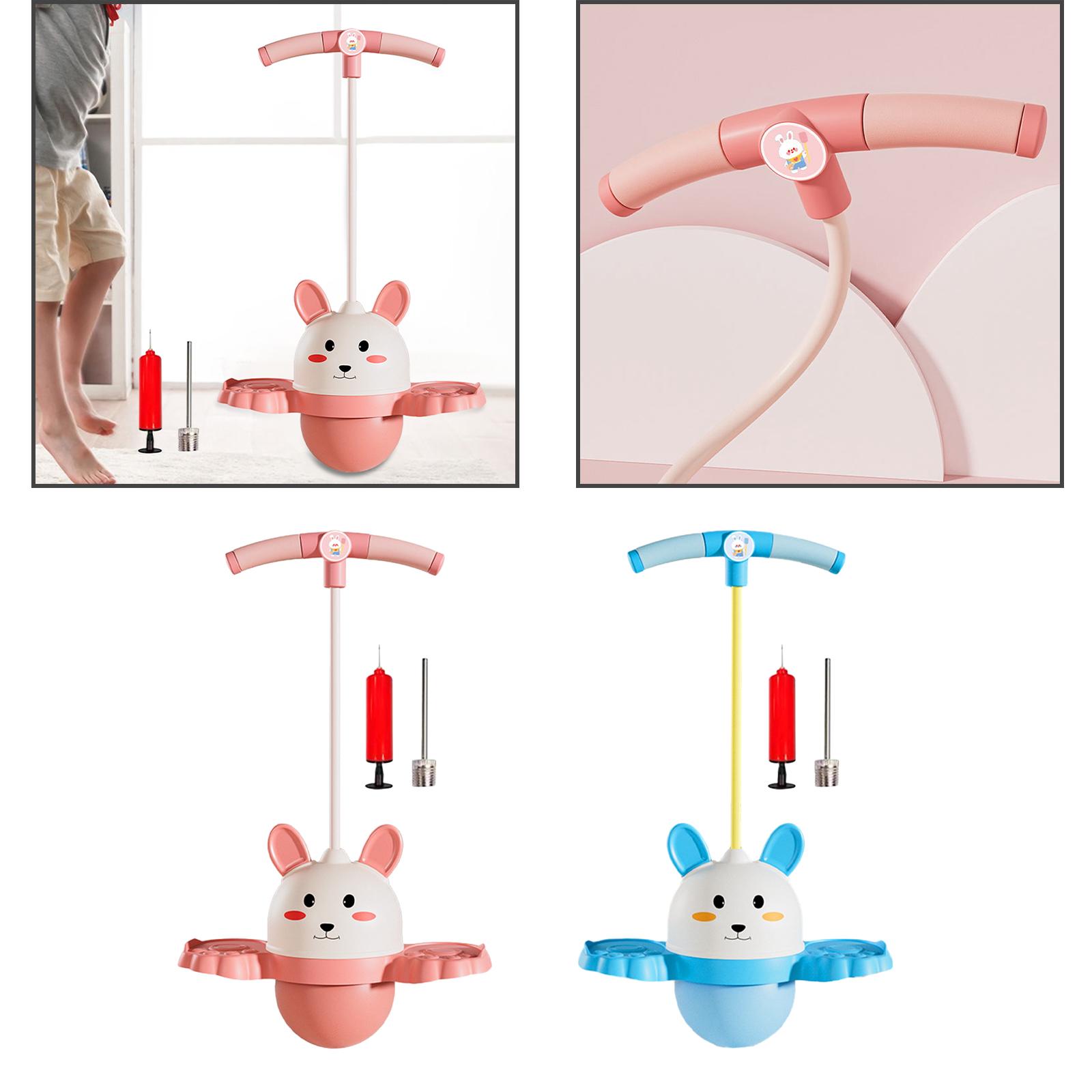 Pogo Ball with Handle Funny Exercise Pogo Stick for Exercise Balance Ability