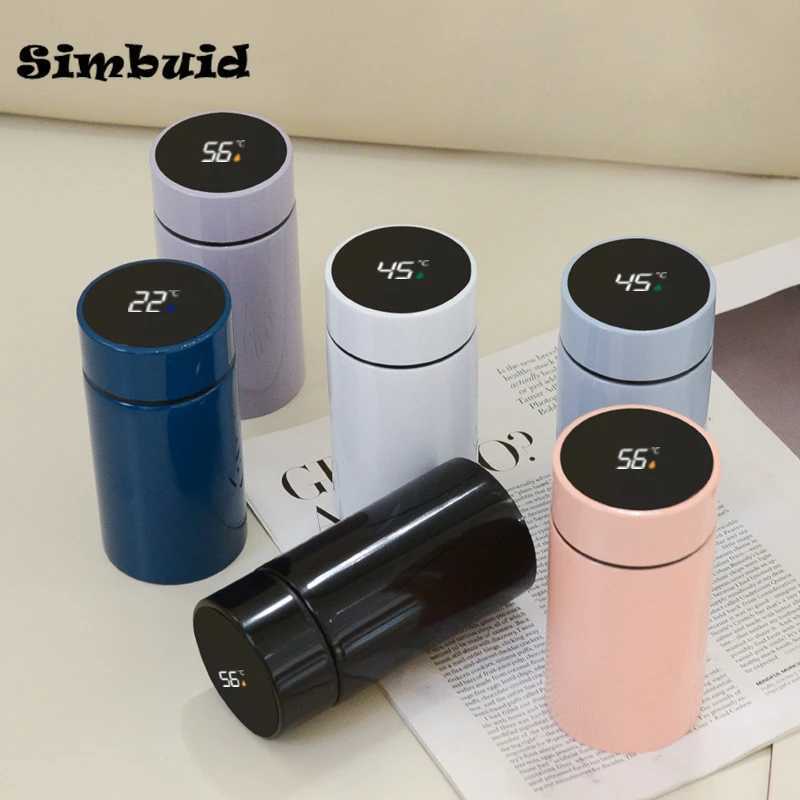 Mini water bottle stainless steel thermostat with filter vacuum temperature display travel G hot cup Y241114