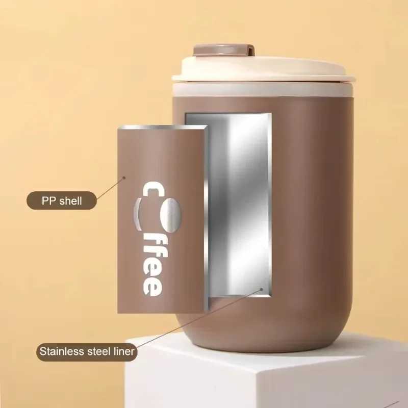17oz portable coffee cup leak proof vacuum foil simple crazy cup travel car thermostat kitchen beverage He accessories Y241114